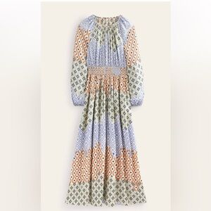 BODEN Smocked Waist Maxi Raglan size 8